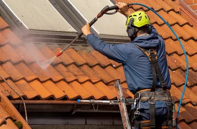 Démoussage et hydrofuge de toiture à Muespach